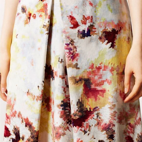 Anthropologie Hunter Bell Kukka Sleeveless Keyhole Tea Dress Sz 0 - Picture 3 of 9